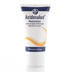 ACIDOSALUS® Hemosalus – přírodní probiotický krém na hemoroidy, který zmírňuje svědění, pálení a bolest v anální oblasti.
